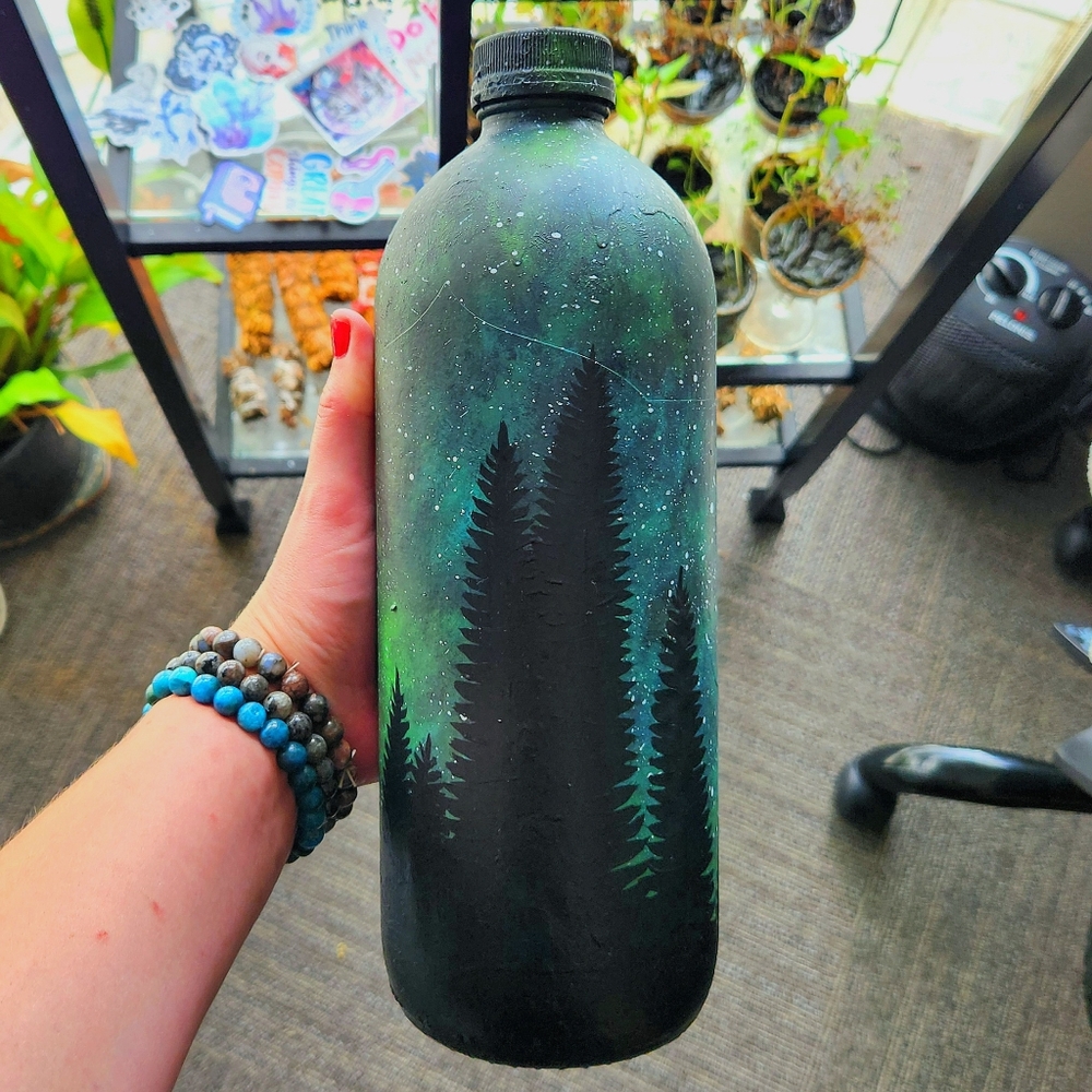 Night Sky Bottle Art